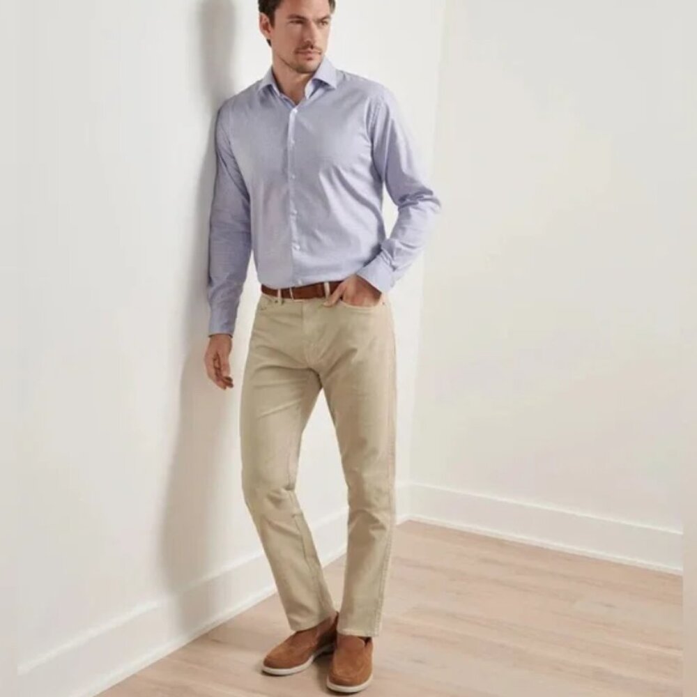 Peter Millar Superior Soft Corduroy Five-Pocket Pant/Chinos Stone 34